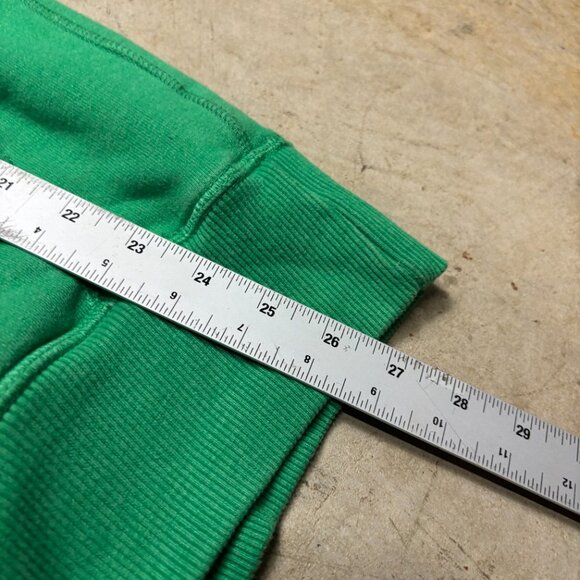 Superdry Hoodie Mens Large Green Heavyweight Sweatshirt - Picture 9 of 11